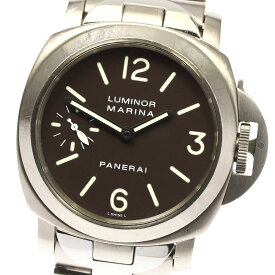 パネライ PANERAI PAM00061 ルミノール マリーナ スモールセコンド 手巻き メンズ 箱・保証書付き_771183【中古】