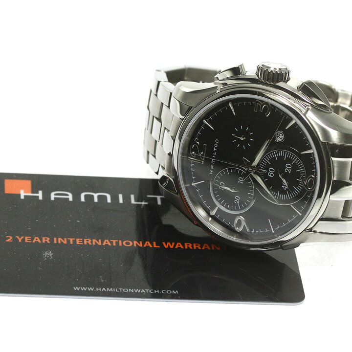 楽天市場】ハミルトン HAMILTON H326120 ジャズマスター クロノグラフ  