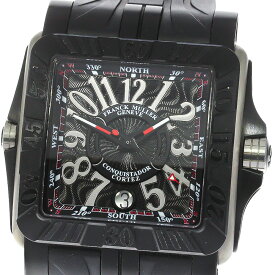 フランクミュラー FRANCK MULLER 10800SCDTGPG コンキスタドール コルテス グランプリ デイト 自動巻き メンズ 美品 保証書付き_773738【中古】