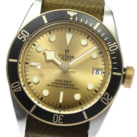 チュードル TUDOR 79733N ヘリテージ ブラックベイ41 デイト YGベゼル 自動巻き メンズ 良品 箱・保証書付き_770719【中古】