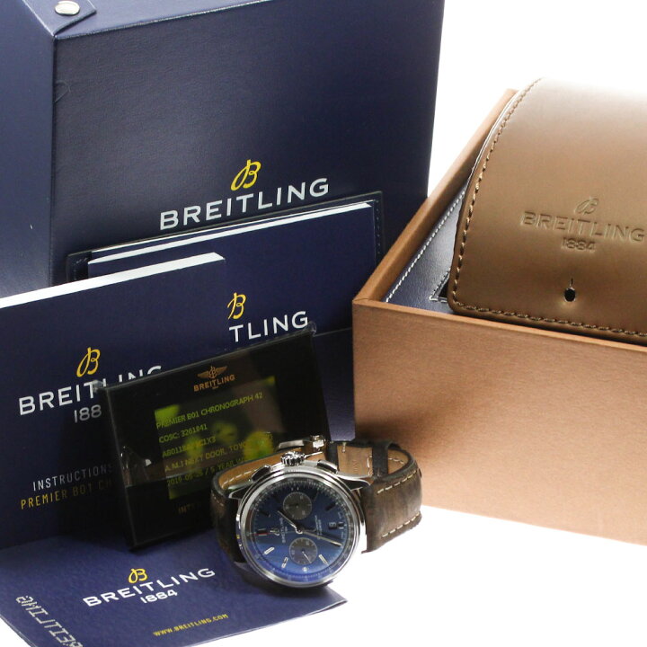 楽天市場】ベルト訳あり ブライトリング BREITLING AB0118 プレミエ  