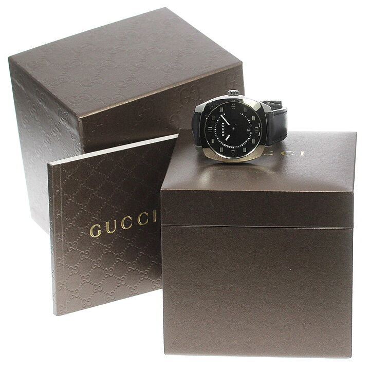 楽天市場】グッチ GUCCI 142.3/YA142307 デイト クォーツ メンズ 箱 