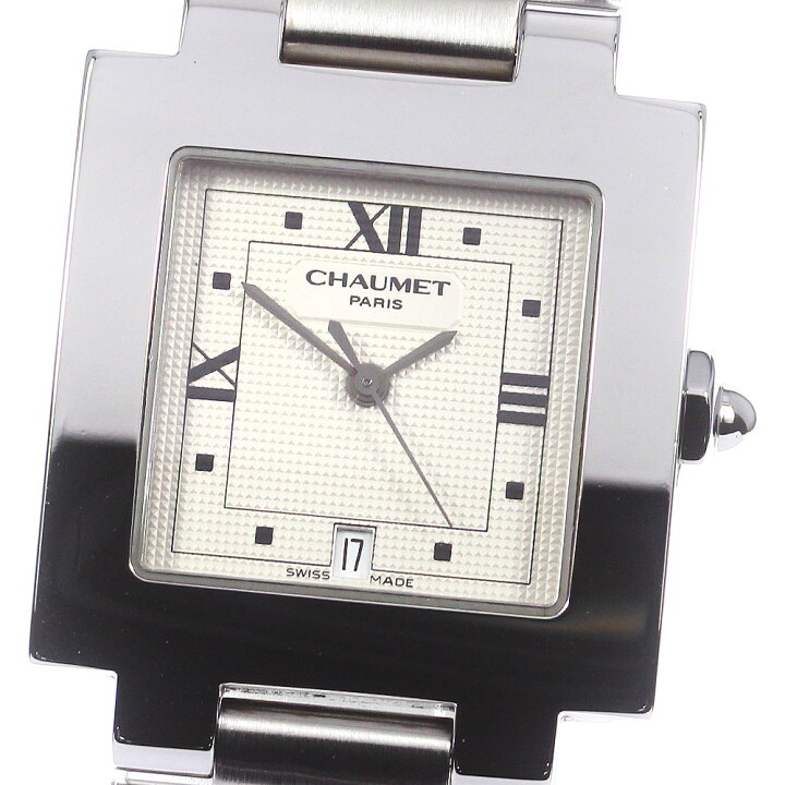 電池交換済 CHAUMET ショーメ スティル ドゥ ショーメ デイト 30m防水  