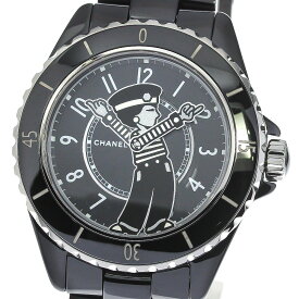 シャネル CHANEL H7609 マドモアゼル J12 ラ パウザ限定 黒セラミック 自動巻き メンズ 極美品 箱・保証書付き_778032【中古】