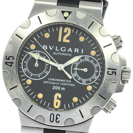 訳あり ブルガリ BVLGARI SCB38S ディアゴノ クロノグラフ 自動巻き メンズ _769847【中古】