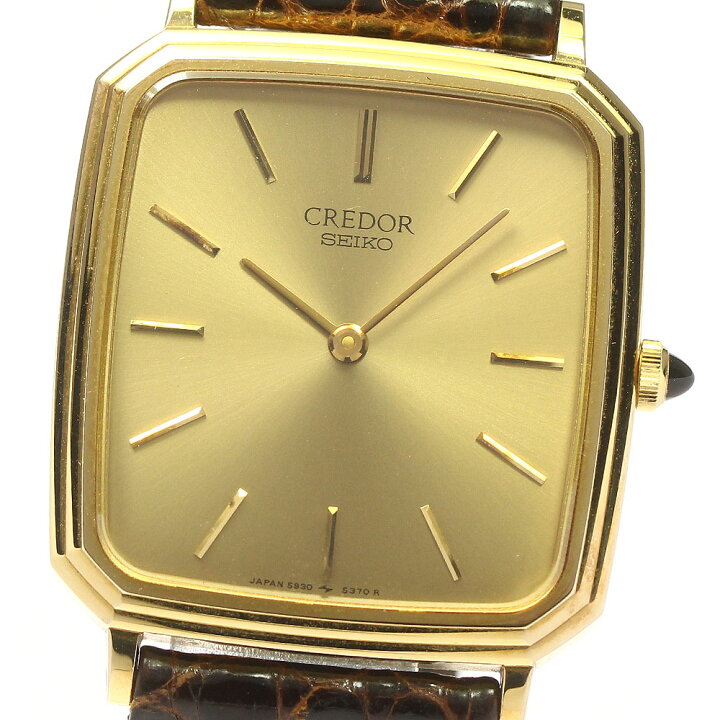 楽天市場】セイコー SEIKO 5930-5350 クレドール スクエア K14YGベゼル 