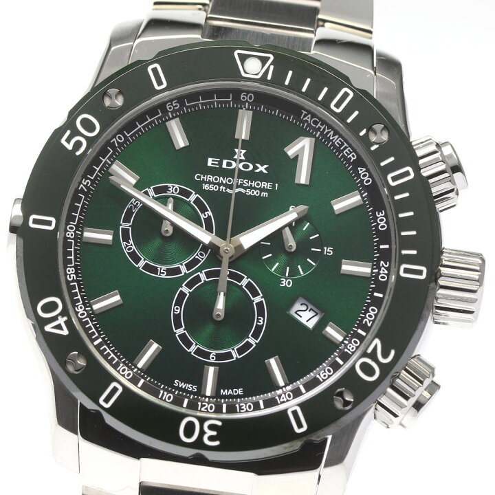 楽天市場】エドックス EDOX 10221-3VM5-VIN5 クロノオフショア1 クロノ 