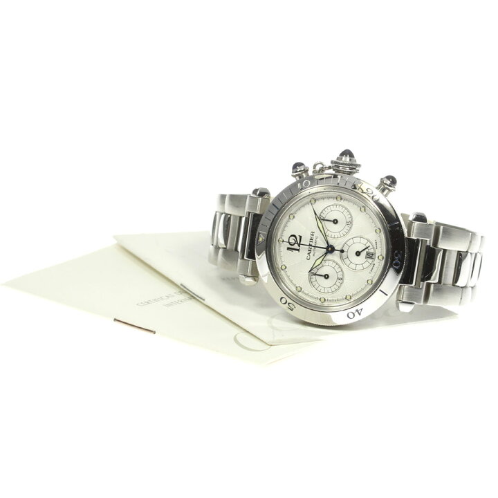 楽天市場】カルティエ CARTIER W31030H3 パシャ 38MM クロノグラフ  