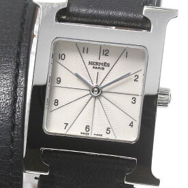 エルメス HERMES HH1.210 Hウォッチ ドゥブルトゥール クォーツ レディース _775599【ev10】【中古】