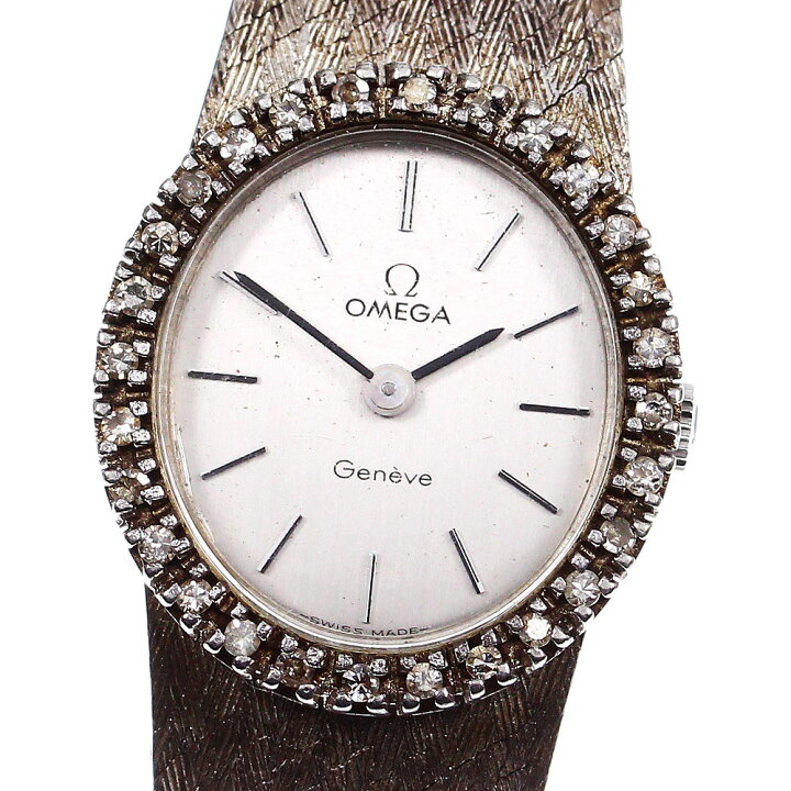 楽天市場】オメガ OMEGA ジュネーブ ダイヤベゼル 手巻き レディース 