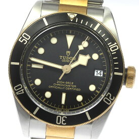 チュードル TUDOR 79733N ヘリテージ ブラックベイ41 デイト YGベゼル 自動巻き メンズ 良品 箱・保証書付き_783486【中古】