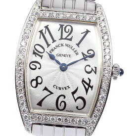 フランクミュラー FRANCK MULLER 1752QZDP トノー カーベックス ダイヤベゼル クォーツ レディース _779466【中古】