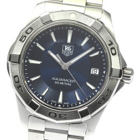 タグホイヤー TAG HEUER WAP1112 アクアレーサー デイト クォーツ メンズ 保証書付き_781043【中古】