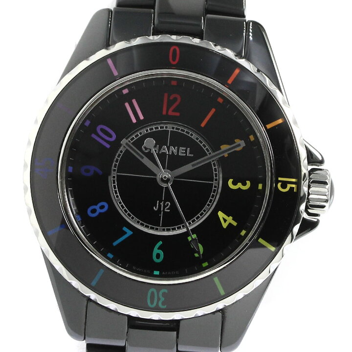 楽天市場】シャネル CHANEL H7121 J12 エレクトロ ブラックセラミック  