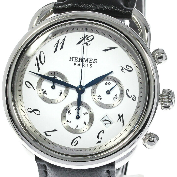 楽天市場】エルメス HERMES AR4.910 アルソー クロノグラフ 自動巻き  