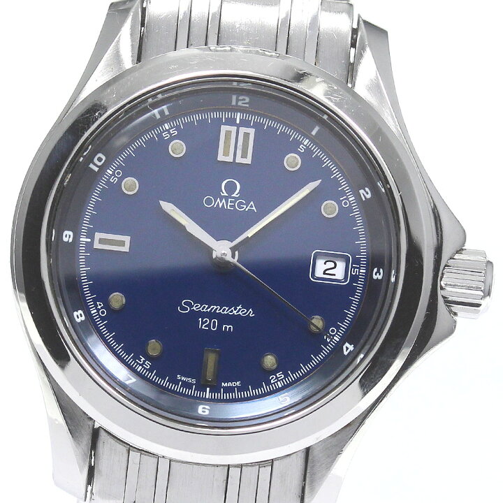 楽天市場】オメガ OMEGA 2571.80 シーマスター120 デイト クォーツ  