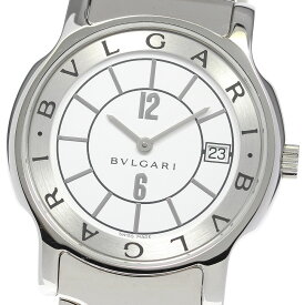 ブルガリ BVLGARI ST35S ソロテンポ デイト クォーツ メンズ 良品 箱・保証書付き_784394【中古】