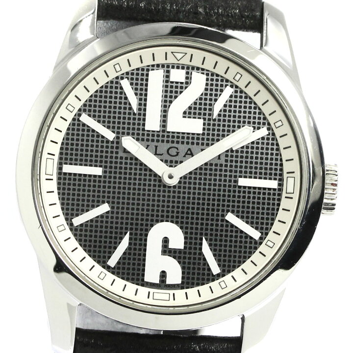 楽天市場】ブルガリ BVLGARI ST37S ソロテンポ クォーツ メンズ 