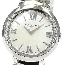 ボーム＆メルシェ Baume & Mercier M0A10160/65754 プロメス サイドダイヤ クォーツ レディース 箱・保証書付き_790689【中古】