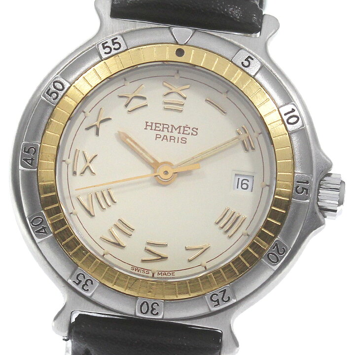 楽天市場】エルメス HERMES キャプテンニモ デイト クォーツ  