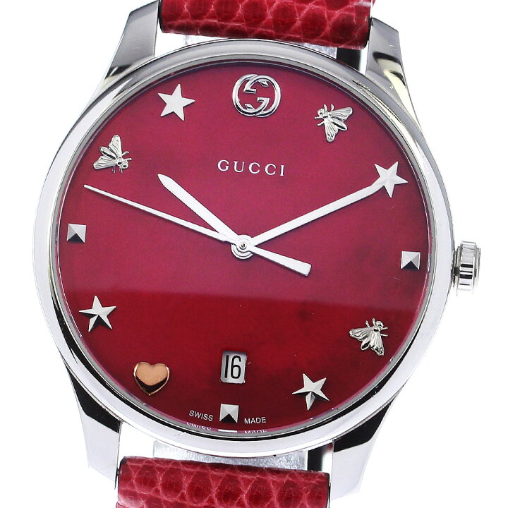 楽天市場】グッチ GUCCI 126.4/YA126584 Gタイムレス デイト クォーツ 