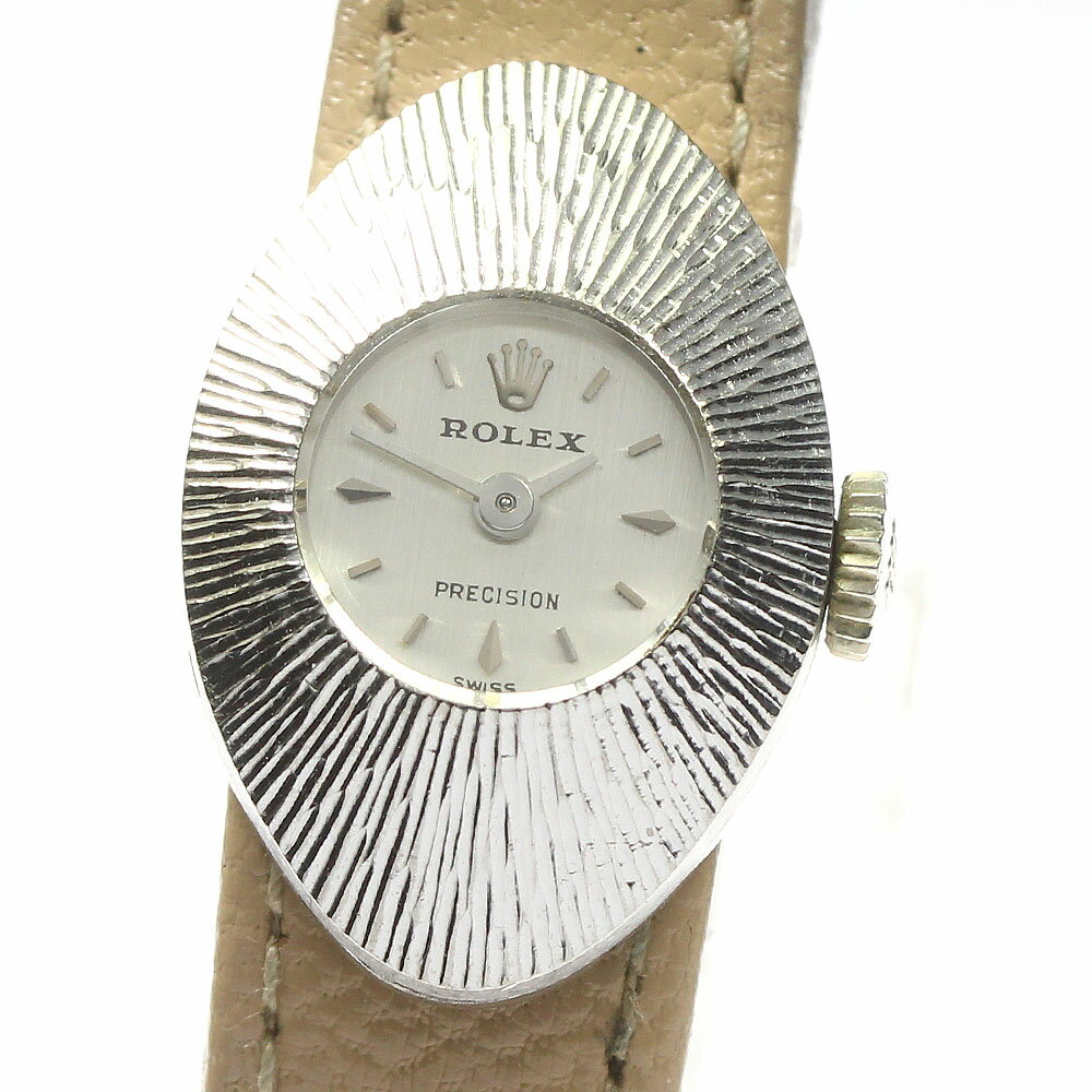 ロレックスROLEX2000カメレオンプレシジョンアーモンドK18WGcal.1401手巻きレディース_784123【ev10】【中古】