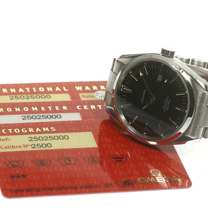 楽天市場】オメガ OMEGA 2502.50 シーマスター アクアテラ ラージ 