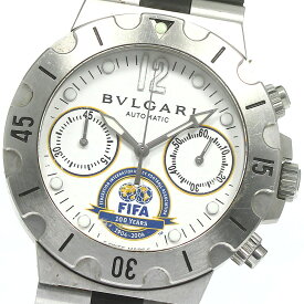 ブルガリ BVLGARI SCB38S ディアゴノ スクーバ FIFA世界限定 クロノグラフ 自動巻き メンズ _790575【中古】