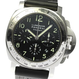 パネライ PANERAI PAM00196 ルミノール デイライト クロノグラフ 自動巻き メンズ 箱・保証書付き_790635【中古】