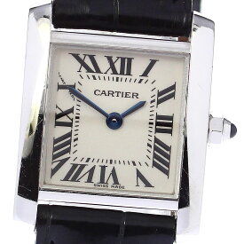 カルティエ CARTIER W5001256 タンクフランセーズSM K18WG クォーツ レディース _790191【中古】