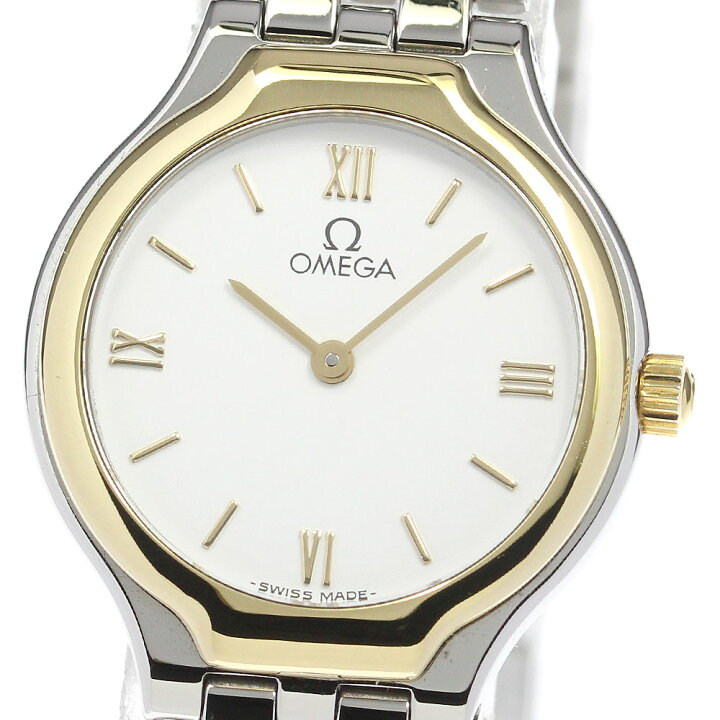 楽天市場】オメガ OMEGA デビル YGベゼル クォーツ レディース 良品 箱  