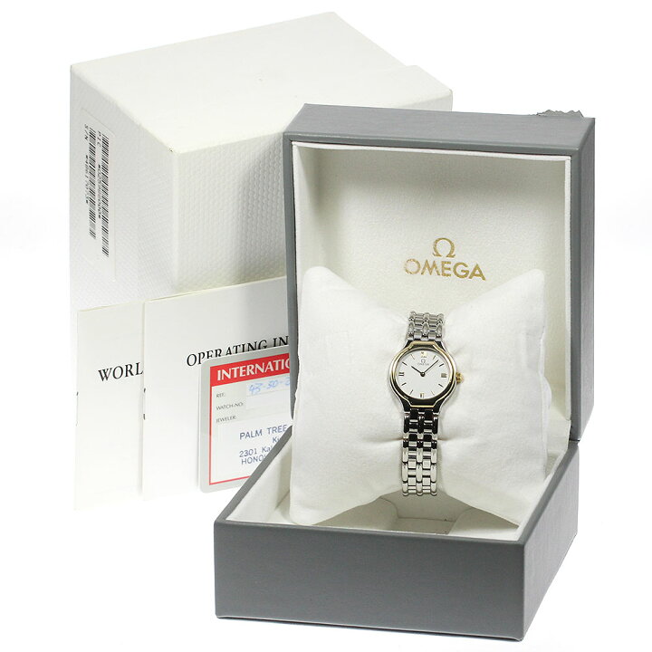 楽天市場】オメガ OMEGA デビル YGベゼル クォーツ レディース 良品 箱  