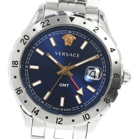 ヴェルサーチ VERSACE VE11 ヘレニウム GMT クォーツ メンズ 箱・保証書付き_793393【中古】