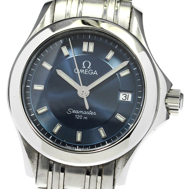 楽天市場】オメガ OMEGA 2581.82 シーマスター120 デイト クォーツ  