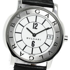 ブルガリ BVLGARI ST35S ソロテンポ デイト クォーツ メンズ 箱・保証書付き_791569【中古】