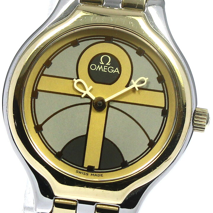楽天市場】オメガ OMEGA デビル シンボル YGコンビ クォーツ 
