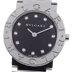 ブルガリ BVLGARI BBL26S ブルガリブルガリ 12Pダイヤ クォーツ レディース 美品 箱・保証書付き_794516【中古】