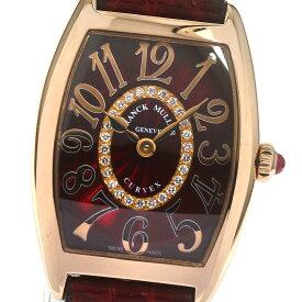 フランクミュラー FRANCK MULLER 1752QZRELCD1R トノーカーベックス K18PG クォーツ レディース 良品 _792474【中古】