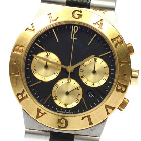 ブルガリ BVLGARI CH35SG ディアゴノ スポーツ クロノグラフ YGベゼル クォーツ メンズ _796811【中古】