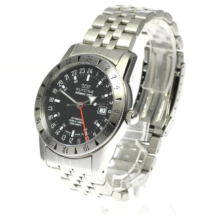 楽天市場】グリシン GLYCINE 3764 エアマン2000 GMT デイト 自動巻き 