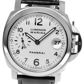 パネライ PANERAI PAM00049 ルミノール マリーナ デイト スモールセコンド 自動巻き メンズ _792315【中古】