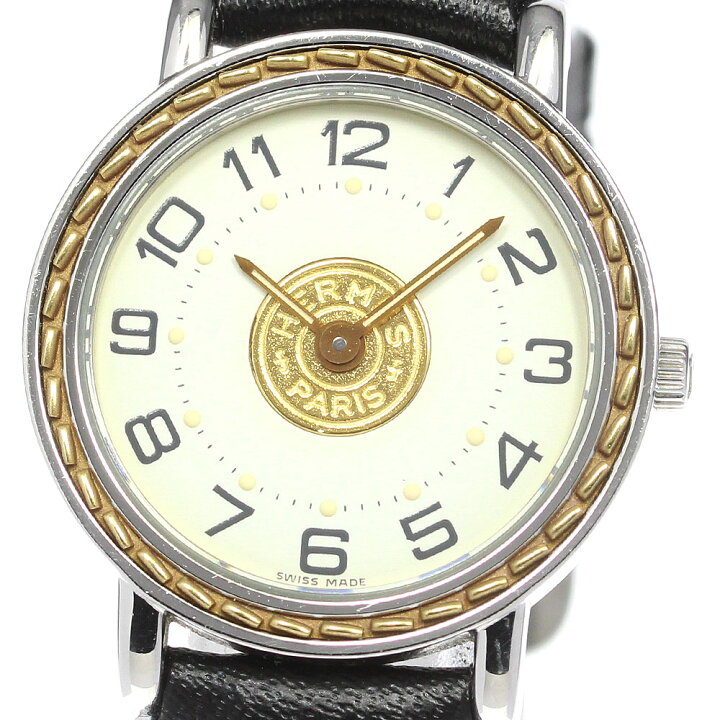 楽天市場】エルメス HERMES SE4.220 セリエ クォーツ レディース 良品  