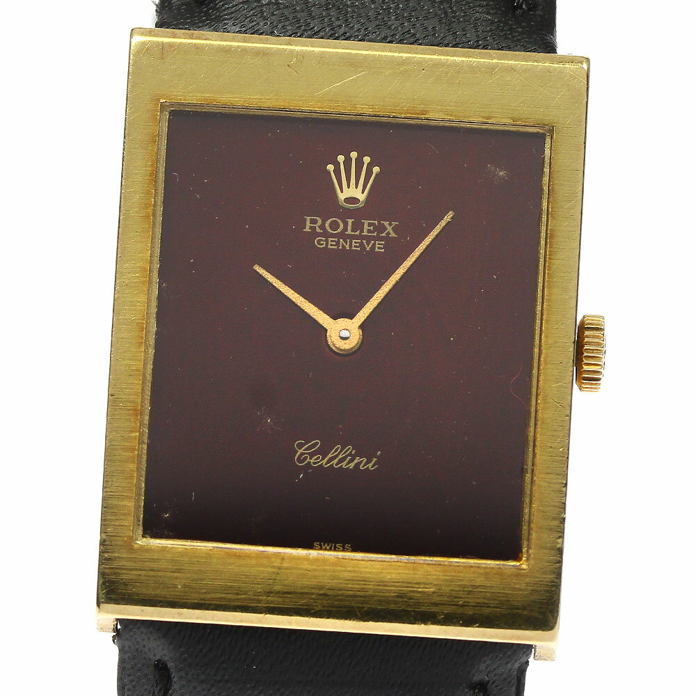 ロレックスROLEX4014チェリーニK18YGCal.1600手巻きレディース_798312【中古】