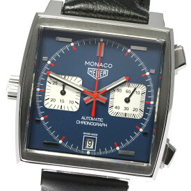 タグホイヤー TAG HEUER CAW211P モナコ クロノグラフ デイト 自動巻き メンズ 良品 内箱付き_801065【中古】