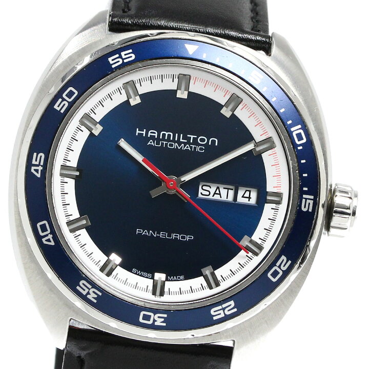 楽天市場】ハミルトン HAMILTON H354050 パンユーロ デイデイト 自動 