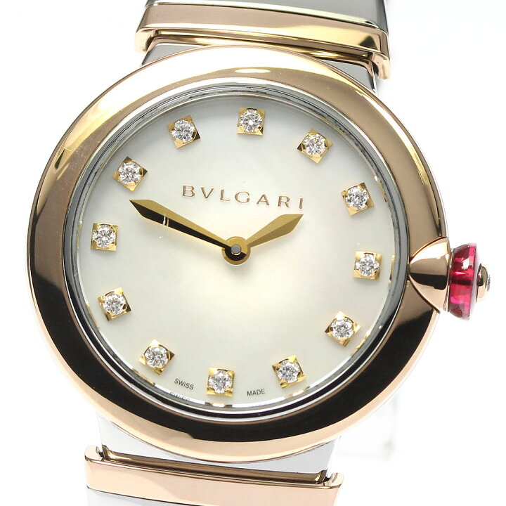 楽天市場】ブルガリ BVLGARI LUP28SG ルチェア K18PGコンビ 12P ダイヤ  