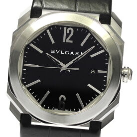 ブルガリ BVLGARI BG041S オクト ヴェロッチェシモ クロノ デイト 自動巻き メンズ 箱・保証書付き_805095【中古】