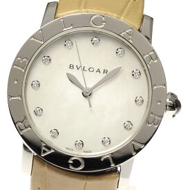 ブルガリ BVLGARI BBL33S ブルガリブルガリ 12Pダイヤ 自動巻き ボーイズ 美品 箱・保証書付き_805524【中古】