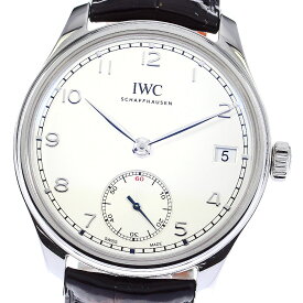 IWC IWC SCHAFFHAUSEN IW510203 ポルトギーゼ・ハンドワインド・エイトデイズ 手巻き メンズ 箱・保証書付き_805574【中古】