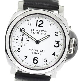 パネライ PANERAI PAM00563 ルミノールマリーナ 8DAYS スモールセコンド 手巻き メンズ _805926【中古】